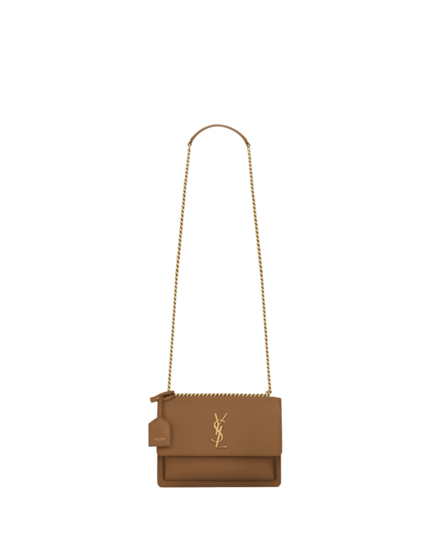 Saint Laurent SUNSET medium IN SMOOTH LEATHER designed in Paris