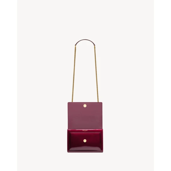 Saint Laurent SUNSET small in patent leather designed in Paris