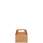 Saint Laurent TAKE-AWAY BOX IN VEGETABLE-TANNED LEATHER designed in Paris