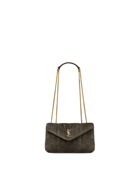 Saint Laurent Toy PUFFER in suede designed in Paris