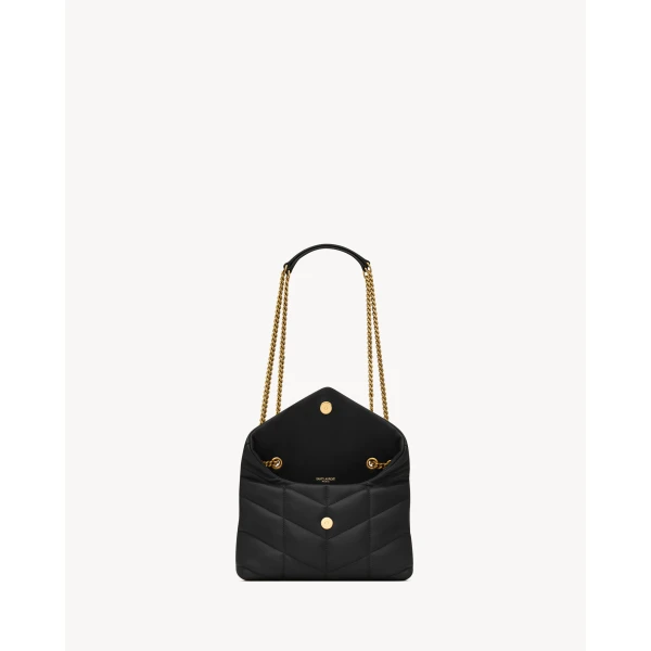 Saint Laurent Toy Puffer in lambskin designed in Paris