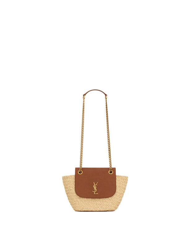 Saint Laurent mini Manon in raffia designed in Paris