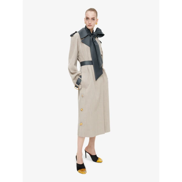 Schiaparelli Bi-Material Trench Coats in Schiaparelli Authentic Luxury Fashion at Luxury Shoes 