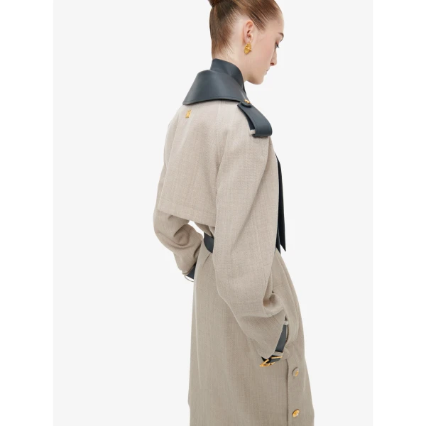 Schiaparelli Bi-Material Trench Coats in Schiaparelli Authentic Luxury Fashion at Luxury Shoes 