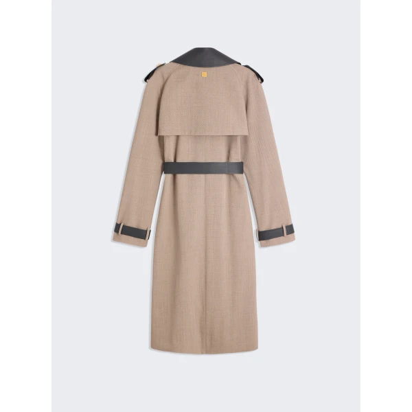 Schiaparelli Bi-Material Trench Coats in Schiaparelli Authentic Luxury Fashion at Luxury Shoes 