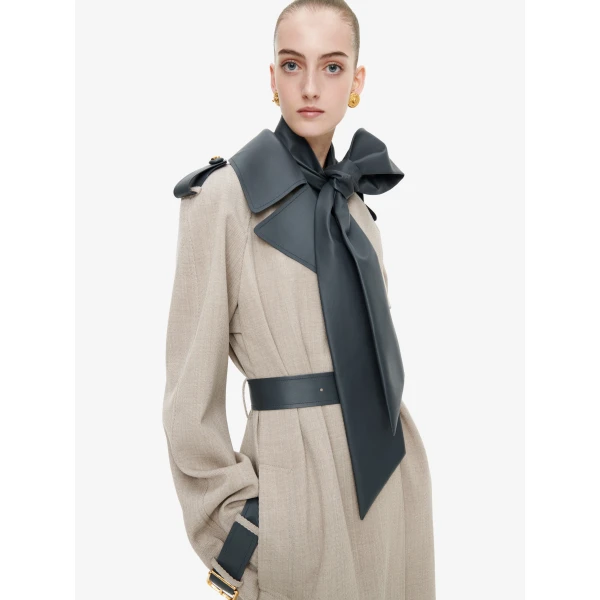 Schiaparelli Bi-Material Trench Coats in Schiaparelli Authentic Luxury Fashion at Luxury Shoes 