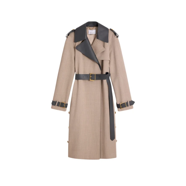 Schiaparelli Bi-Material Trench Coats in Schiaparelli Authentic Luxury Fashion at Luxury Shoes 