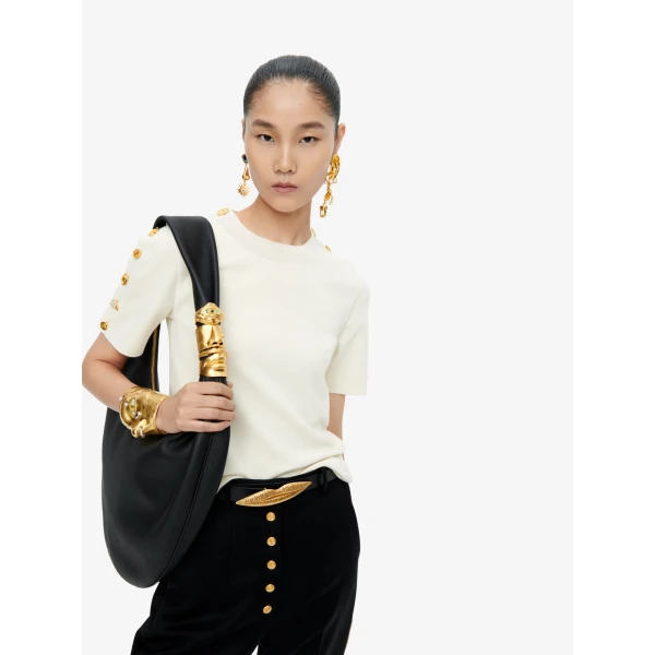 Schiaparelli Bijoux Buttons Sweater Knitwear in Schiaparelli Authentic Luxury Fashion at Luxury Shoes 