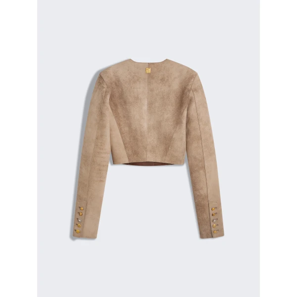 Schiaparelli Collarless Short Jacket Jackets in Schiaparelli Authentic Luxury Fashion at Luxury Shoes 