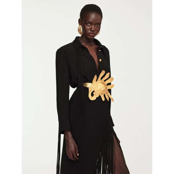 Schiaparelli Fringed Cowboy Shirt Tops in Schiaparelli Authentic Luxury Fashion at Luxury Shoes 