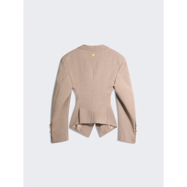 Schiaparelli Gathered Tailored Jacket Jackets in Schiaparelli Authentic Luxury Fashion at Luxury Shoes 