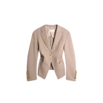 Schiaparelli Gathered Tailored Jacket Jackets in Schiaparelli Authentic Luxury Fashion at Luxury Shoes 