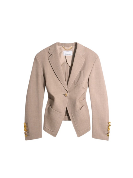 Schiaparelli Gathered Tailored Jacket Jackets in Schiaparelli Authentic Luxury Fashion at Luxury Shoes 