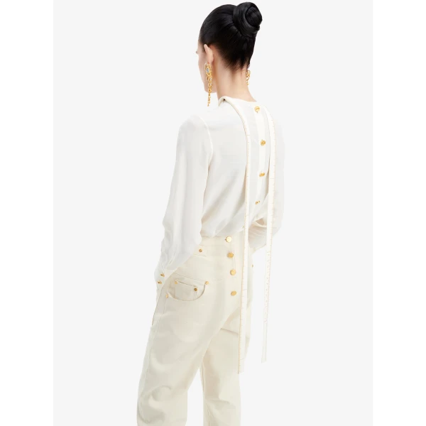 Schiaparelli Iconic Measuring Tape Blouse Tops in Schiaparelli Authentic Luxury Fashion at Luxury Shoes 