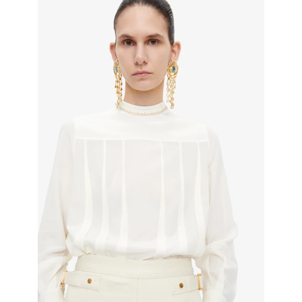 Schiaparelli Iconic Measuring Tape Blouse Tops in Schiaparelli Authentic Luxury Fashion at Luxury Shoes 