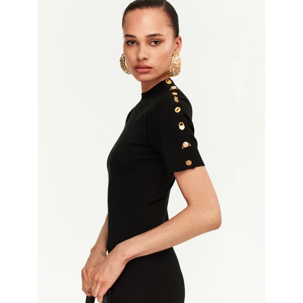 Schiaparelli Knitted Bijoux Buttons Dress Dresses in Schiaparelli Authentic Luxury Fashion at Luxury Shoes 