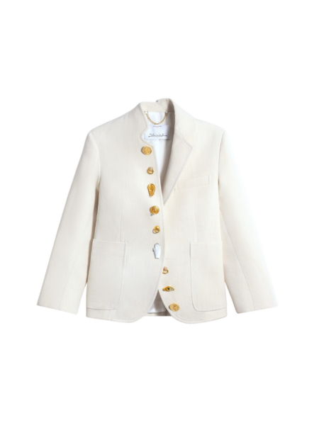 Schiaparelli Little Asymmetrical Jacket Jackets in Schiaparelli Authentic Luxury Fashion at Luxury Shoes 