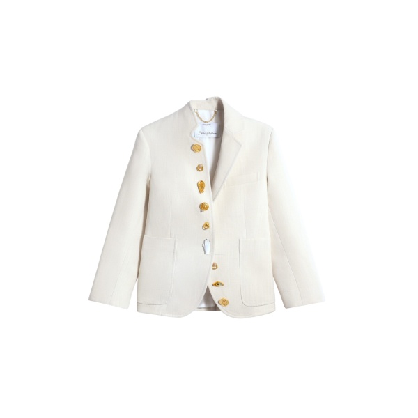 Schiaparelli Little Asymmetrical Jacket Jackets in Schiaparelli Authentic Luxury Fashion at Luxury Shoes 