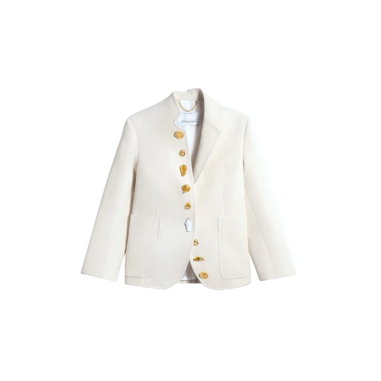 Schiaparelli Little Asymmetrical Jacket Jackets in Schiaparelli Authentic Luxury Fashion at Luxury Shoes 