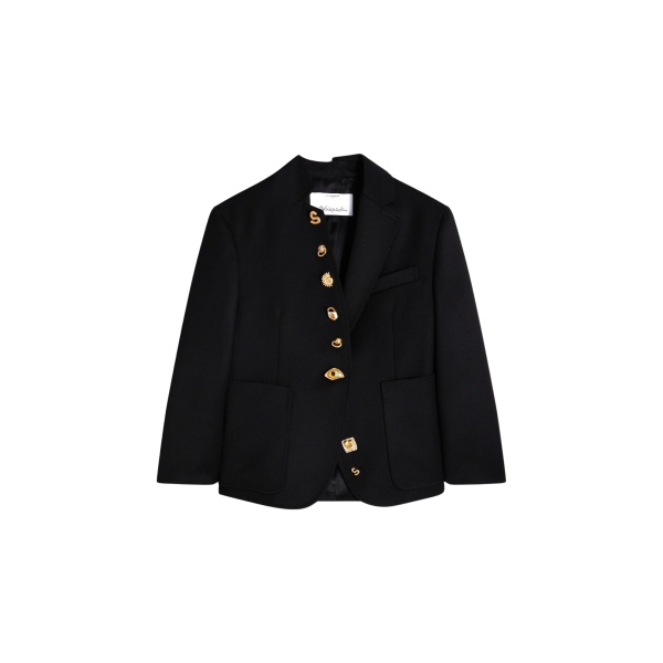 Schiaparelli Little Asymmetrical Jacket Jackets in Schiaparelli Authentic Luxury Fashion at Luxury Shoes 