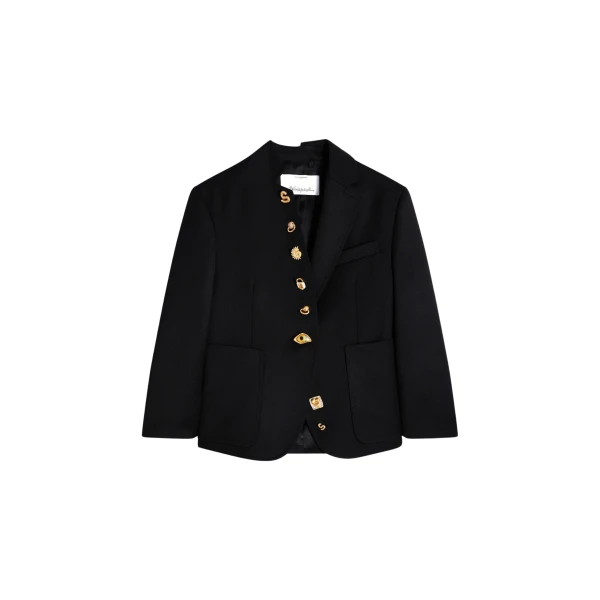 Schiaparelli Little Asymmetrical Jacket Jackets in Schiaparelli Authentic Luxury Fashion at Luxury Shoes 