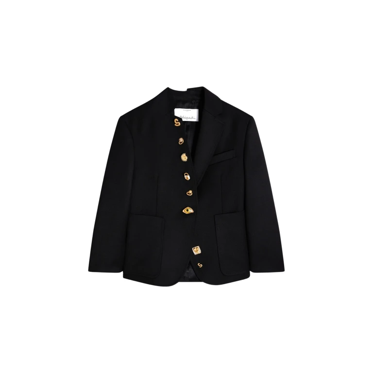 Schiaparelli Little Asymmetrical Jacket Jackets in Schiaparelli Authentic Luxury Fashion at Luxury Shoes 