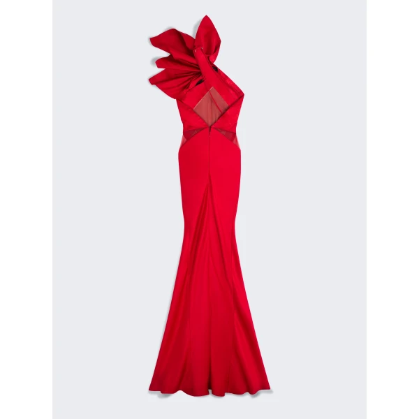 Schiaparelli Long Asymmetrical Backless Dress Dresses in Schiaparelli Authentic Luxury Fashion at Luxury Shoes 