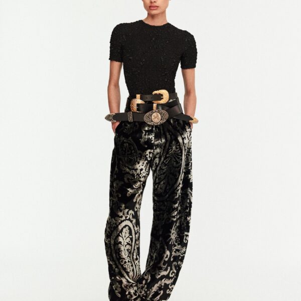Schiaparelli Paisley-Pattern Bodysuit, view 5