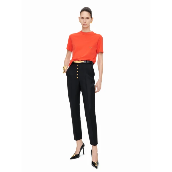 Schiaparelli Pierced T-Shirt Tops in Schiaparelli Authentic Luxury Fashion at Luxury Shoes 