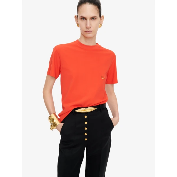 Schiaparelli Pierced T-Shirt Tops in Schiaparelli Authentic Luxury Fashion at Luxury Shoes 