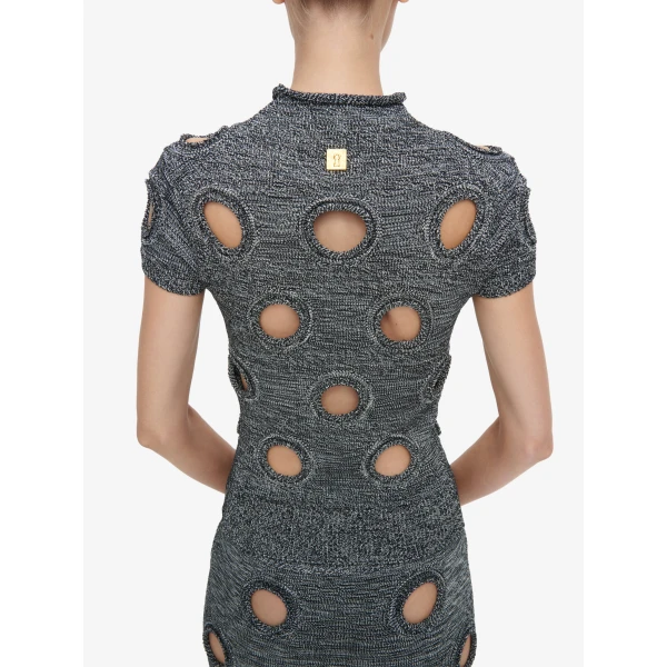 Schiaparelli Polka Dot T-Shirt Tops in Schiaparelli Authentic Luxury Fashion at Luxury Shoes 