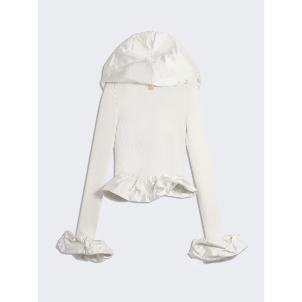 Schiaparelli Sculptural Ruffle Cardigan Knitwear in Schiaparelli Authentic Luxury Fashion at Luxury Shoes 