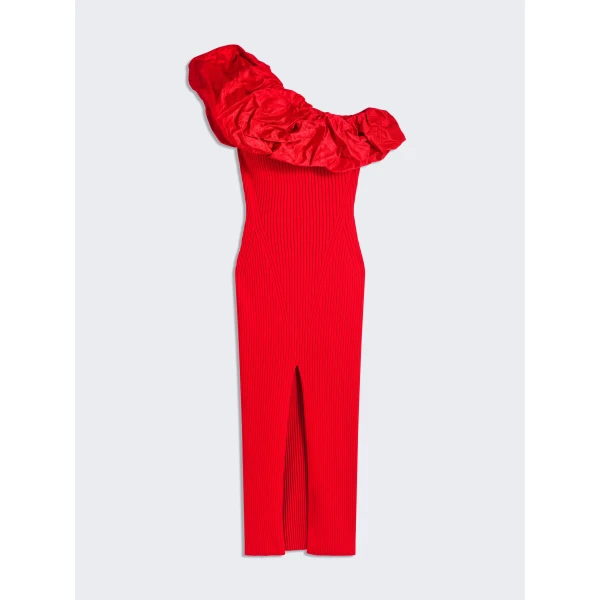 Schiaparelli Sculptural Ruffle Dress Dresses in Schiaparelli Authentic Luxury Fashion at Luxury Shoes 
