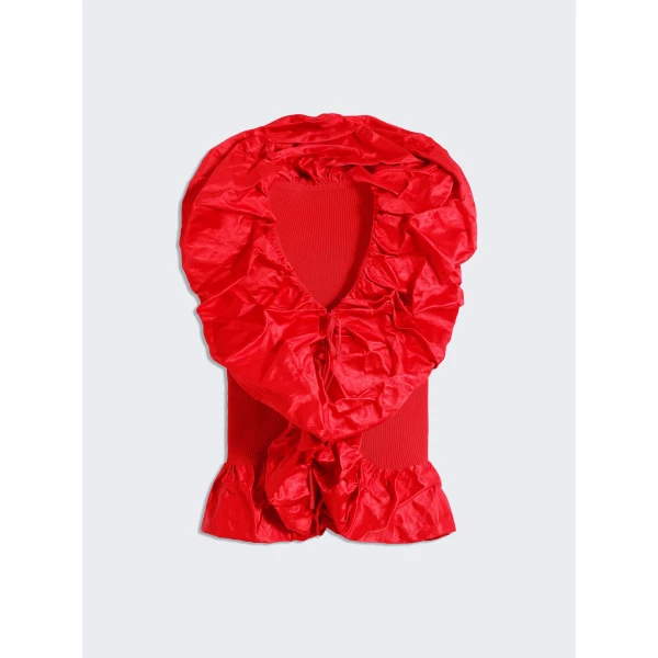Schiaparelli Sculptural Ruffle Top Tops in Schiaparelli Authentic Luxury Fashion at Luxury Shoes 