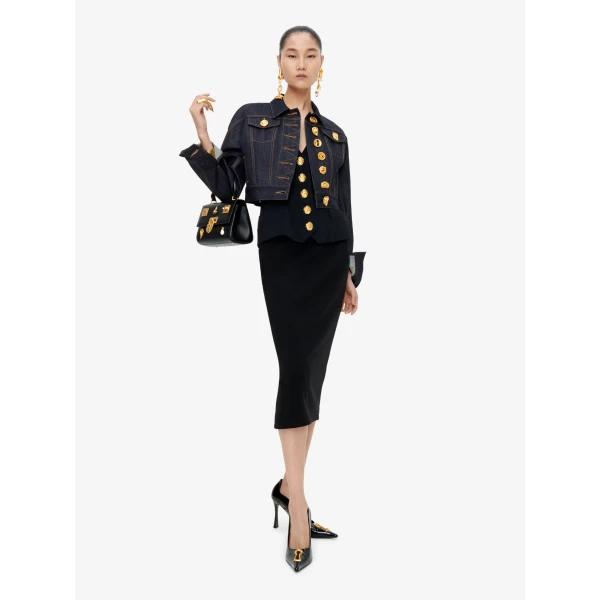 Schiaparelli Short Jacket With Rounded Sleeves Jackets in Schiaparelli Authentic Luxury Fashion at Luxury Shoes 