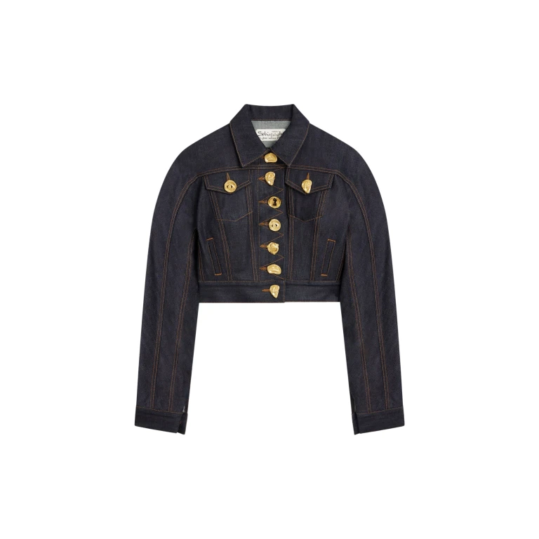 Schiaparelli Short Jacket With Rounded Sleeves Jackets in Schiaparelli Authentic Luxury Fashion at Luxury Shoes 
