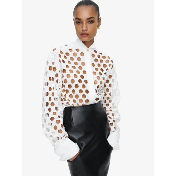Schiaparelli Tuxedo Shirt Tops in Schiaparelli Authentic Luxury Fashion at Luxury Shoes 