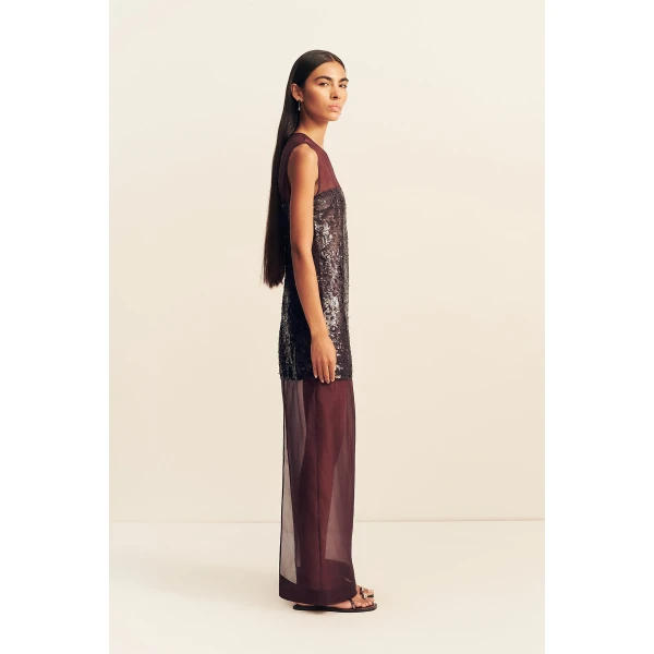 Shona Joy Amerie Silk Sequin Maxi Dress - Port Royale - Dresses - Australian Luxury Eventwear at Luxury Shoes 