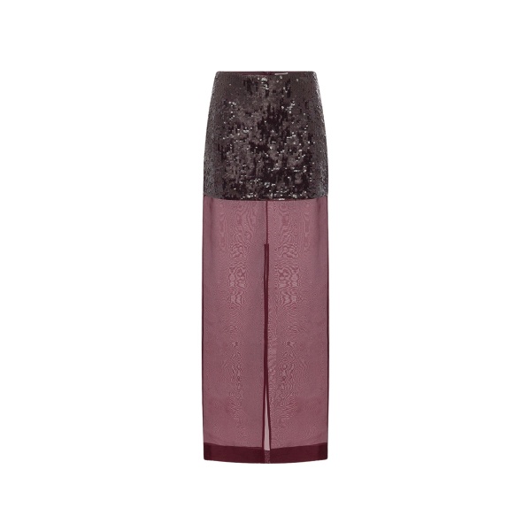 Shona Joy Amerie Silk Sequin Maxi Skirt - Port Royale - Skirts - Australian Luxury Eventwear at Luxury Shoes 