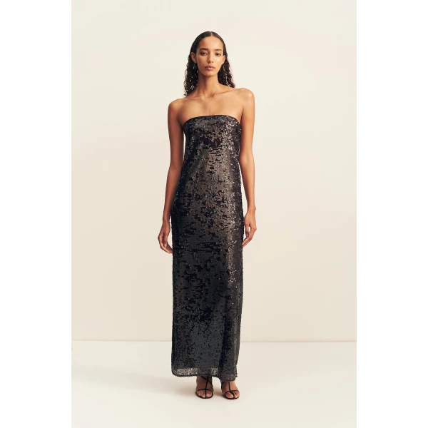 Shona Joy Amerie Strapless Maxi Dress - Port Royale - Dresses - Australian Luxury Eventwear at Luxury Shoes 