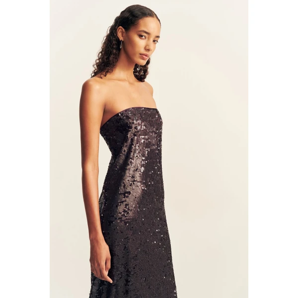 Shona Joy Amerie Strapless Maxi Dress - Port Royale - Dresses - Australian Luxury Eventwear at Luxury Shoes 