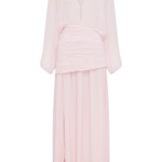 Shona Joy Amina Flared Sleeve Plunged Maxi Dress - Fairyfloss - Dresses - Australian Luxury Eventwear at Luxury Shoes 