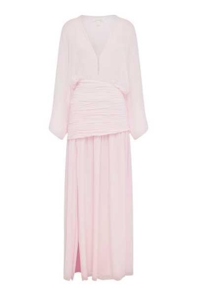Shona Joy Amina Flared Sleeve Plunged Maxi Dress - Fairyfloss - Dresses - Australian Luxury Eventwear at Luxury Shoes 