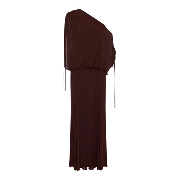Shona Joy Amina Off Shoulder Blouson Maxi Dress - Ristretto - Dresses - Australian Luxury Eventwear at Luxury Shoes 