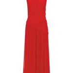 Shona Joy Amina Panelled Ruched Maxi Dress - Chilli - Dresses - Australian Luxury Eventwear at Luxury Shoes 