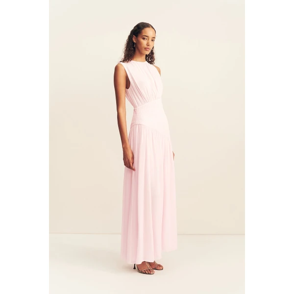 Shona Joy Amina Panelled Ruched Maxi Dress - Fairyfloss - Dresses - Australian Luxury Eventwear at Luxury Shoes 
