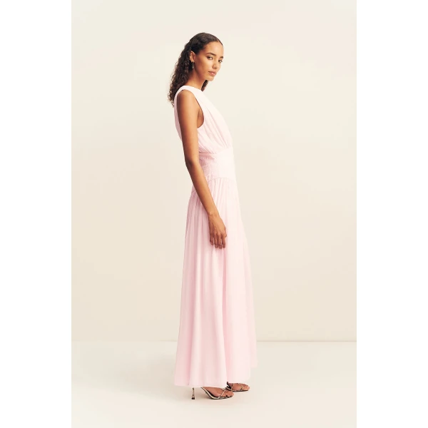 Shona Joy Amina Panelled Ruched Maxi Dress - Fairyfloss - Dresses - Australian Luxury Eventwear at Luxury Shoes 