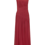 Shona Joy Amina Panelled Ruched Maxi Dress - Sangria - Dresses - Australian Luxury Eventwear at Luxury Shoes 