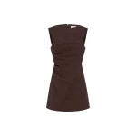 Shona Joy Asher Draped Mini Dress - Ristretto - Dresses - Australian Luxury Eventwear at Luxury Shoes 