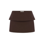 Shona Joy Asher Mini Skirt - Ristretto - Skirts - Australian Luxury Eventwear at Luxury Shoes 